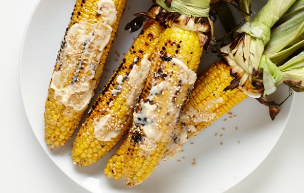 Mexican style corn with miso butter