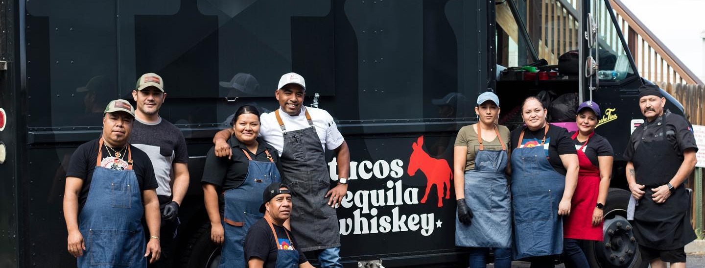 Team Picture In Front Of Tacos Tequila Whiskey Food Truck