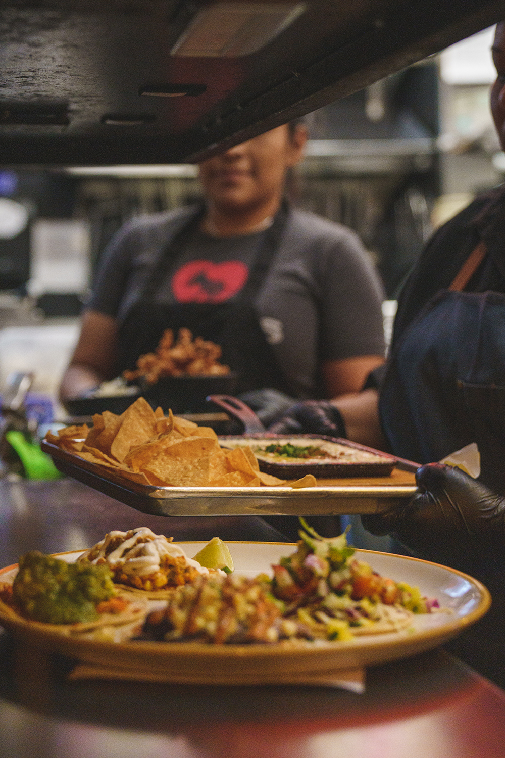 Food Being Served From The Kitchen