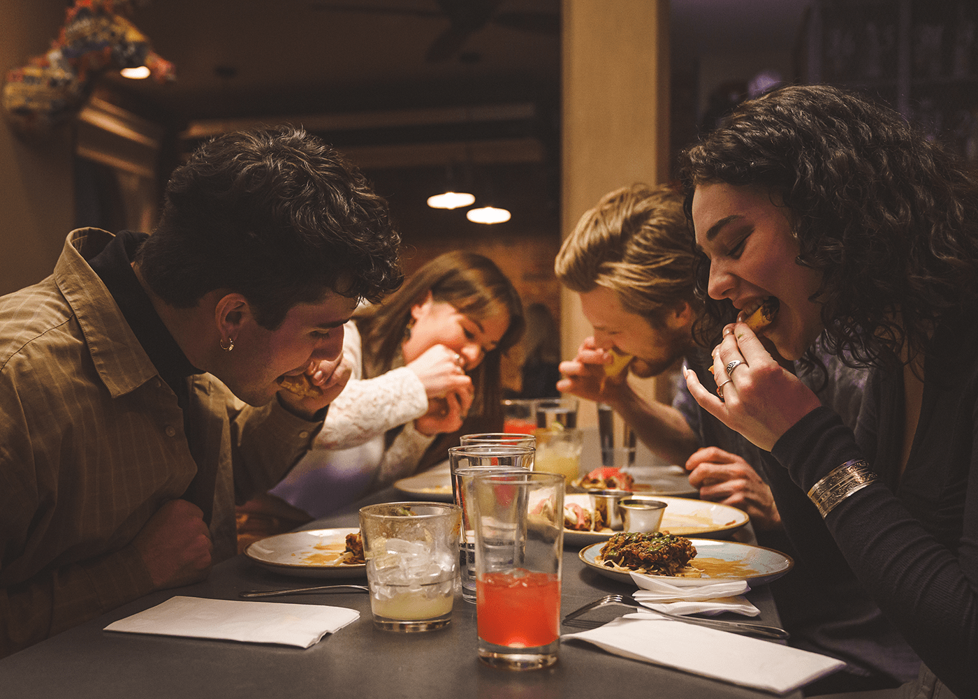 Friends Eating Dinner